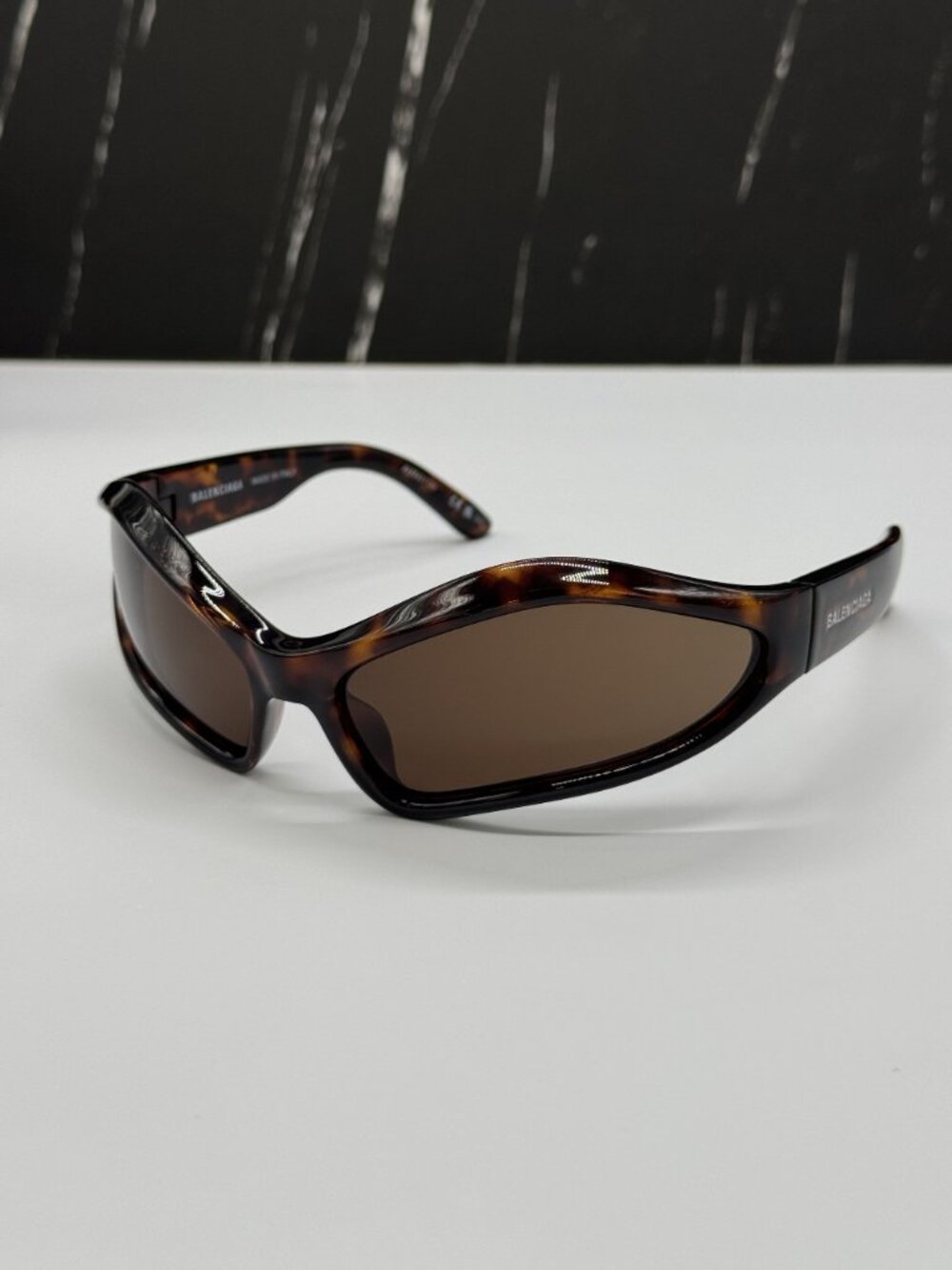 NEW BALENCIAGA BB0314S 002 HAVANA UNISEX GEOMETRIC SUNGLASSES BALENCIAGA EYEWEAR - Picture 2 of 10